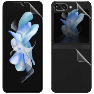 Samsung Galaxy Flip5 5G (SM-F731B) aizsargplēves ekrānam un aizmugurējai daļai - dzidras | Vacins.lv