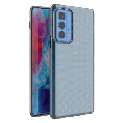 Твердый силиконовый чехол (TPU) для Motorola Edge 20 Pro, прозрачный | Vacins.lv