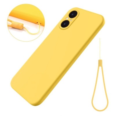 Sony Xperia 5 V Shell (TPU) твердый силиконовый чехол - жёлтый | Vacins.lv
