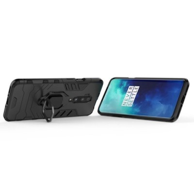 OnePlus 7 Pro „Kickstand“ pastiprinātas aizsardzības melns apvalks | Vacins.lv