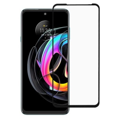 Motorola Edge 20 (Edge 20 Pro) „Calans“ 9H Tempered Glass усиленная защита, черное защитное стекло с полным покрытием толщиной 0