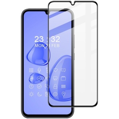 Samsung Galaxy A24 (SM-A245F) „Guardian“ 9H Tempered Glass усиленная защита, черное защитное стекло с полным покрытием | Vacins.