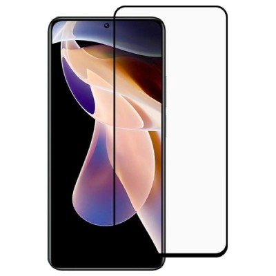 Xiaomi Redmi Note 11 4G (Redmi Note 11s 4G) „Guardian“ 9H Tempered Glass усиленная защита, черное защитное стекло с полным покры