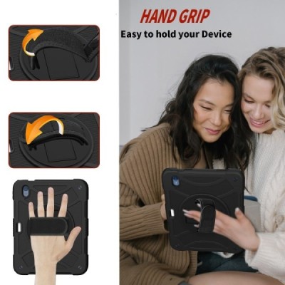 Apple iPad 11 2025, iPad 10,9 2022 усиленная защита - черный (360°), чехол – вставка | Vacins.lv