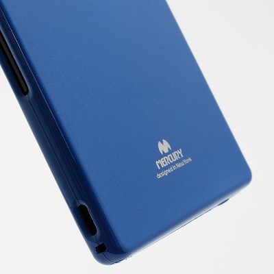 Sony Xperia Z Mercury tumši zils cieta silikona (TPU) futrālis / Vacins.lv