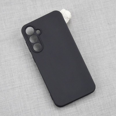 Твердый силиконовый чехол (TPU) для Samsung Galaxy S23 FE (Fan Edition) - чёрный | Vacins.lv