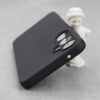 Твердый силиконовый чехол (TPU) для Samsung Galaxy S23 FE (Fan Edition) - чёрный | Vacins.lv
