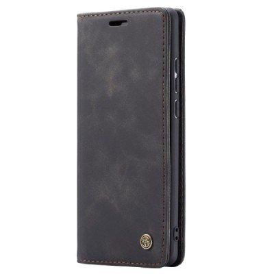 Huawei P20 Lite (Nova 3e) CaseMe Retro открываемый чёрный кожаный чехол – книжка | Vacins.lv