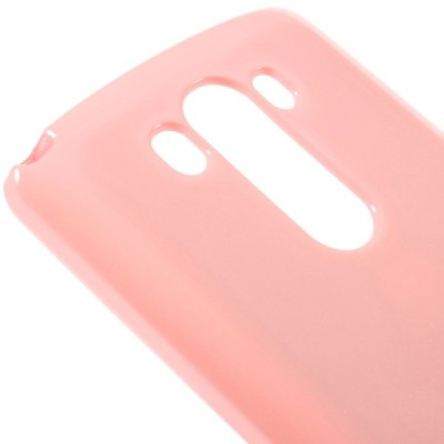 LG G3 D855 Mercury rožinis kieto silikono tpu dėklas - nugarėlė / Priedai.lt