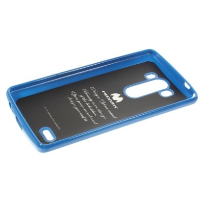 LG G3 D855 Mercury mėlynas kieto silikono tpu dėklas - nugarėlė / Priedai.lt