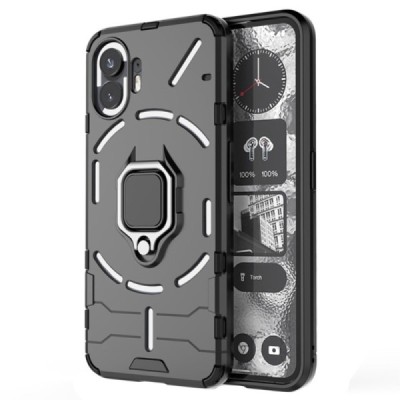 Nothing Phone 2 „Kickstand“ pastiprinātas aizsardzības melns apvalks | Vacins.lv