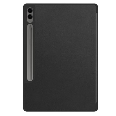 Samsung Galaxy Tab S10+, S9+, S9 FE+ atvēramais melns maciņš - maks ar vietu, kur ielikt stylus | Vacins.lv