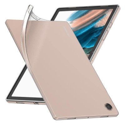 Samsung Galaxy Tab A11 / A9 твердый силиконовый прозрачный чехол из TPU - задняя часть | Vacins.lv