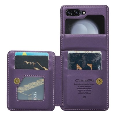 Samsung Galaxy Flip5 5G (SM-F731B) „CaseMe“ Wallet пластиковый фиолетовый чехол | Vacins.lv