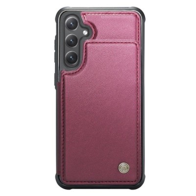 Samsung Galaxy S23 FE (Fan Edition) „CaseMe“ Wallet бордовый чехол | Vacins.lv