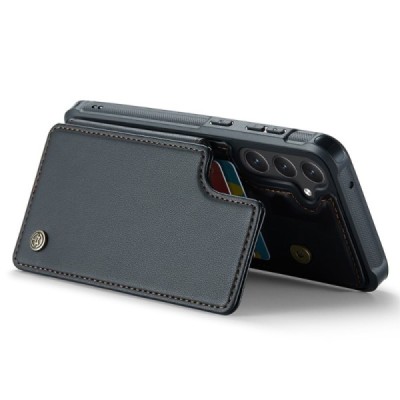 Samsung Galaxy S23 FE (Fan Edition) „CaseMe“ Wallet чёрный чехол | Vacins.lv