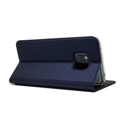 Huawei Mate 20 Pro „Dux Ducis“ Skin sērijas zils ādas atvērams maciņš | Vacins.lv