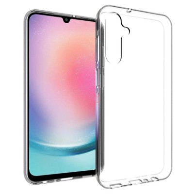 Твердый силиконовый чехол (TPU) для Samsung Galaxy A25 (SM-A256), прозрачный | Vacins.lv