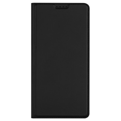 Samsung Galaxy S24+ (SM-S926) „Dux Ducis“ Skin sērijas melns ādas atvērams maciņš | Vacins.lv