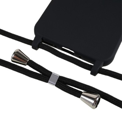 Samsung Galaxy S24 (SM-S921) Strap твердый силиконовый чехол из TPU чёрного цвета | Vacins.lv