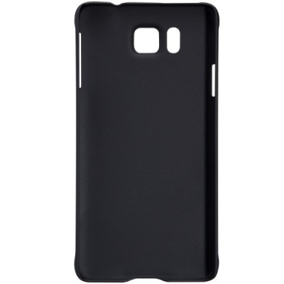 Nillkin Frosted Shield Samsung Galaxy Alpha juodas plastikinis dėklas + apsauginė ekrano plėvelė / Priedai.lt