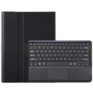 Xiaomi Pad 6 (Pad 6 Pro) ādas atvēramais melns futrālis ar bluetooth tastatūra
