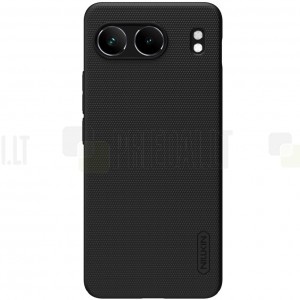 Nillkin Frosted Shield Nothing Phone 2a melns plastmasas futrālis