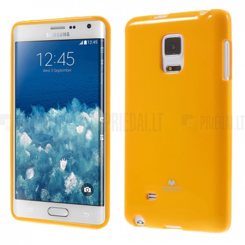 Samsung Galaxy Note Edge Mercury dzeltens cieta silikona (TPU) apvalks