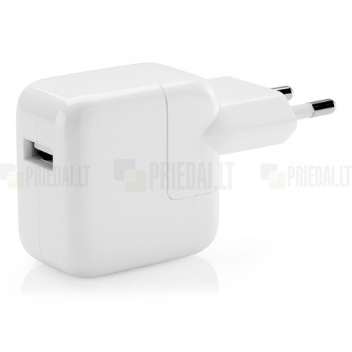 Oficiāls „Apple“ 12W tīkla iPad lādētājs balts A1401, MD836 (2.4 A)