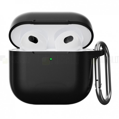 Apple AirPods Pro 2 silikona melns maciņš austiņām