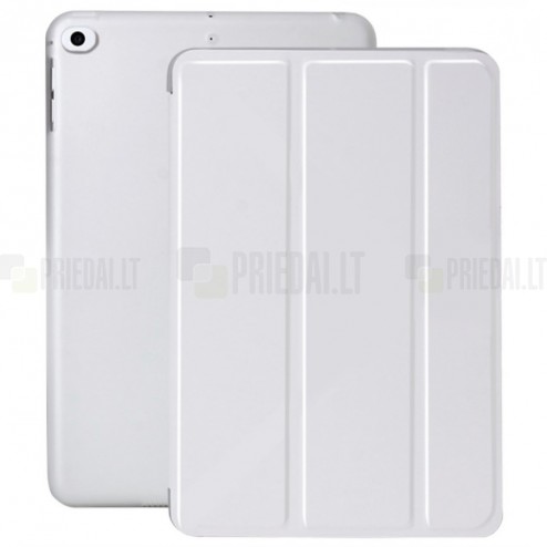 Apple iPad mini 4 (iPad mini 2019) atvēramais balts slim case ādas maciņš