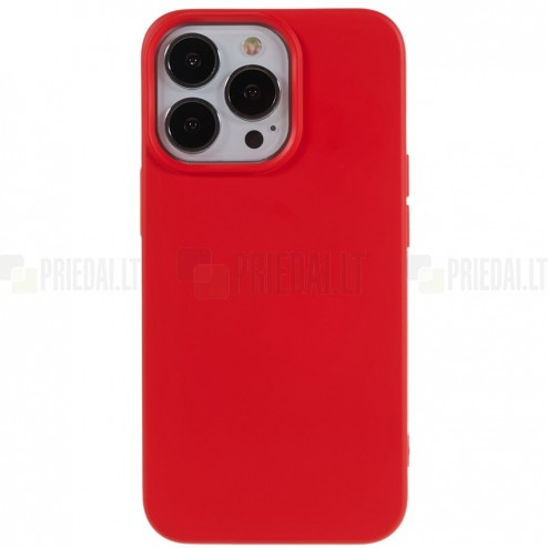 Apple iPhone 12 Pro Max cieta silikona (TPU) sarkans apvalks