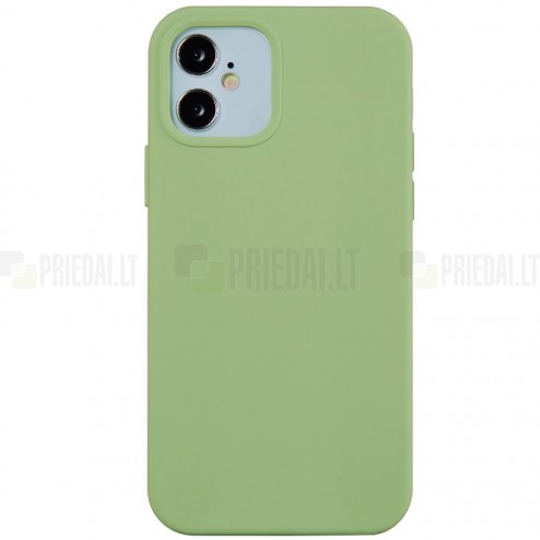 Apple iPhone 12 Mini cieta silikona (TPU) zaļš apvalks