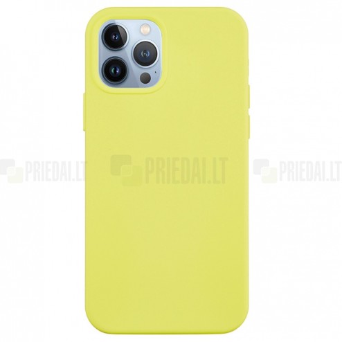 Apple iPhone 14 Pro Shell cieta silikona (TPU) dzeltens apvalks
