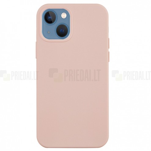 Apple iPhone 14 Shell cieta silikona (TPU) gaiši rozs apvalks