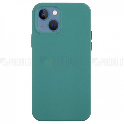 Apple iPhone 14 Shell cieta silikona (TPU) tumši zaļš apvalks