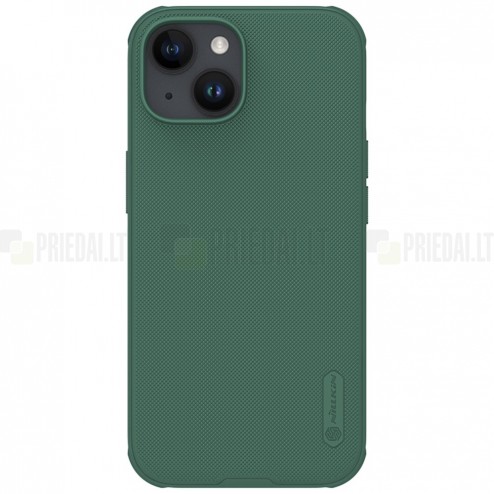Apple iPhone 15 „Nillkin“ Frosted Shield Pro zaļš vāciņš, apvalks