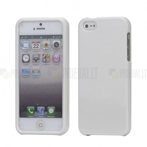 Balts Snap-on plastmāsas Apple iPhone 5 / 5S apvalks