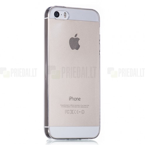 Hoco Light Apple iPhone 5S balts dzidrs silikona futrālis