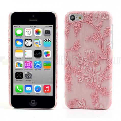 Rozs „Ziedi“ plastmasas Apple iPhone 5C apvalks