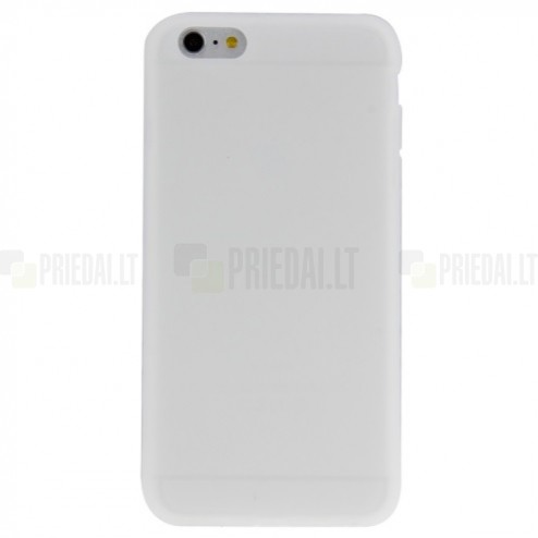Apple iPhone 6 Plus (6s Plus) matēts cieta silikona (TPU) balts apvalks