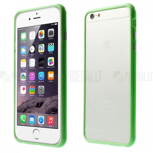 Apple iPhone 6 Plus (6s Plus) klasiskais balts cieta silikona rāmis (sānu apmale, bamperis)