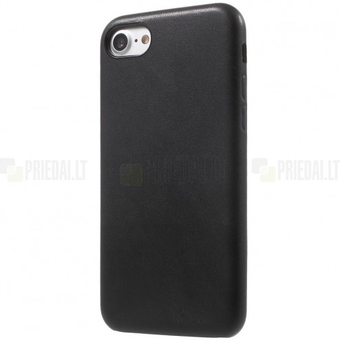 Soft Slim Apple iPhone 7 (iPhone 8) melns ādas apvalks