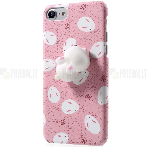 Apple iPhone 7 (iPhone 8) „Squezy“ Rabbit plastmasas rozs apvalks