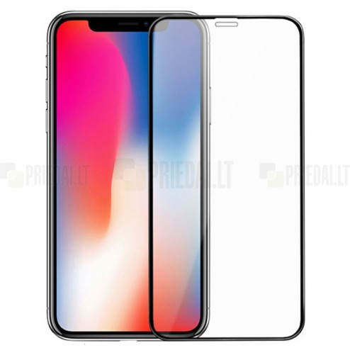 Apple iPhone 11 Pro Max, Xs Max „Guardian“ Tempered Glass melns ekrāna aizsargstikls