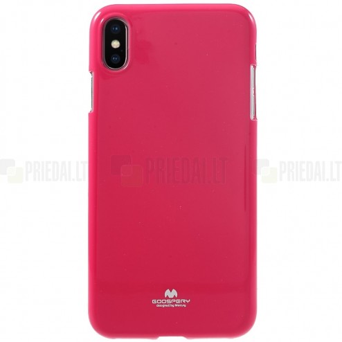 Apple iPhone Xs Max Mercury tumši rozs cieta silikona (TPU) apvalks