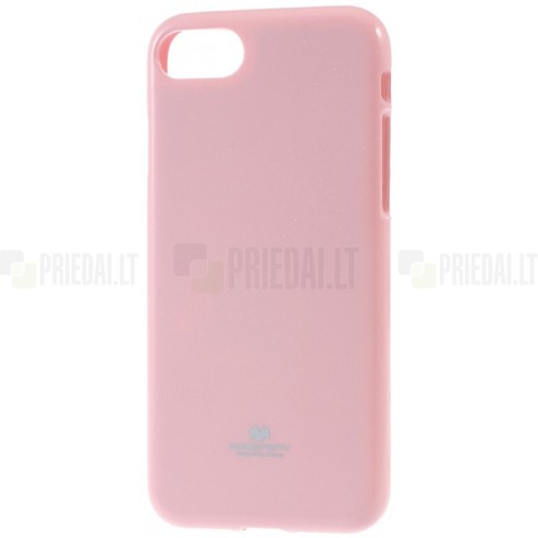 Apple iPhone 7 (iPhone 8) Mercury gaiši rozs cieta silikona (TPU) apvalks