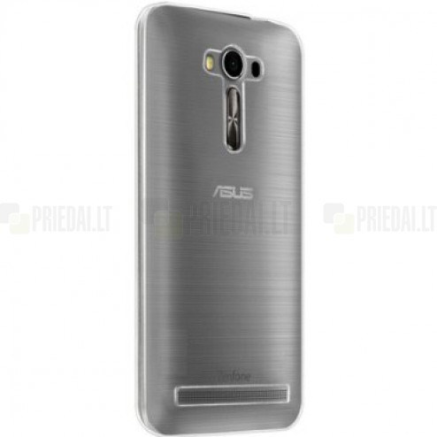 Asus Zenfone 2 Laser 5.0 (ZE500KL, ZE500KG) dzidrs (caurspīdīgs) cieta silikona TPU pasaulē planākais apvalks