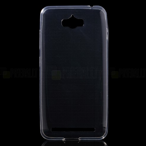 Asus Zenfone Max (ZC550KL) dzidrs (caurspīdīgs) cieta silikona TPU pasaulē planākais apvalks
