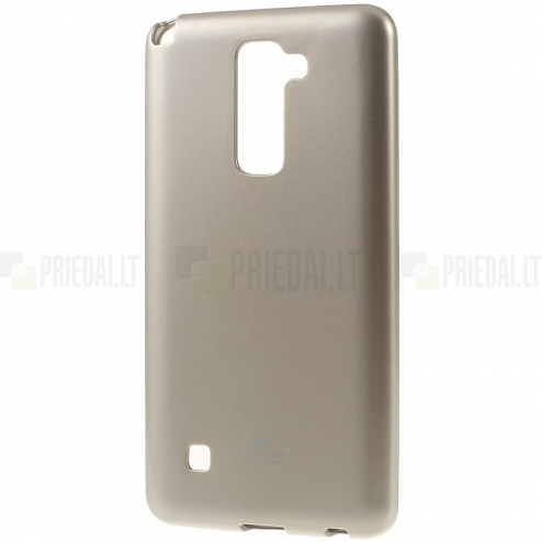 LG Stylus 2 (K520) Mercury zelta cieta silikona (TPU) apvalks
